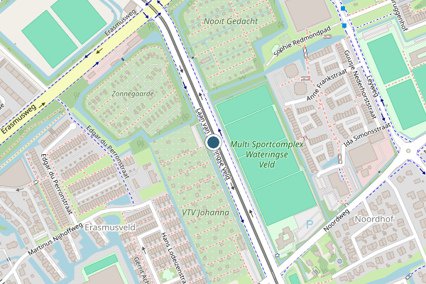 Politie-melding op Laan van, Wateringse Veld op 10 mei, kaart-overzicht