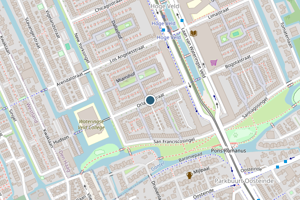 Politie-melding op Orlandostraat, Den Haag op 10 mei, kaart-overzicht