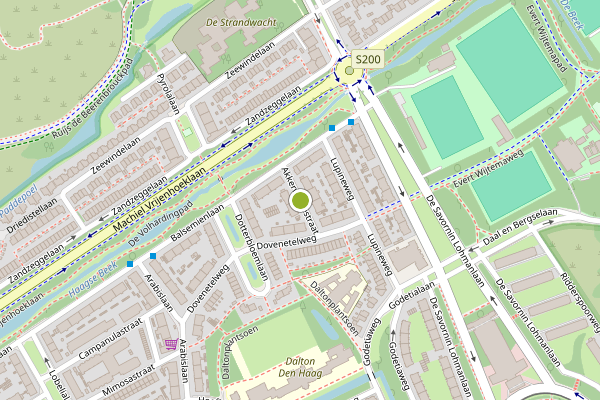 Ambulance-melding op Akkerwindestraat, Den Haag op 18 juli, kaart-overzicht