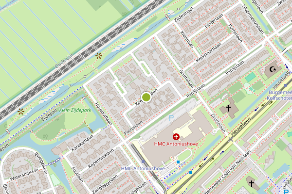 Ambulance-melding op Koekoeklaan, Leidschendam op 18 juli, kaart-overzicht