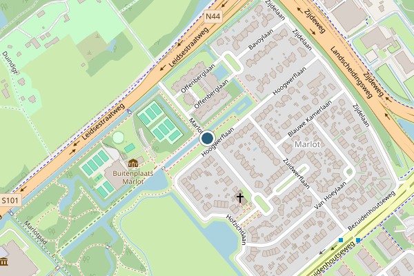 Politie-melding op Marlotlaan, Den Haag op 18 juli, kaart-overzicht