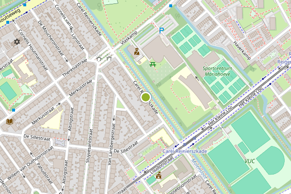 Ambulance-melding op Carel Reinierszkade, Den Haag op 18 juli, kaart-overzicht