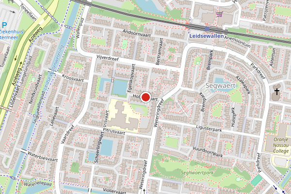 Brandweer-melding op Holpijpvaart, Zoetermeer op 18 juli, kaart-overzicht