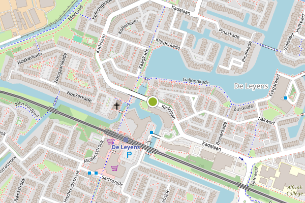 Ambulance-melding op Kadelaan, Zoetermeer op 18 juli, kaart-overzicht