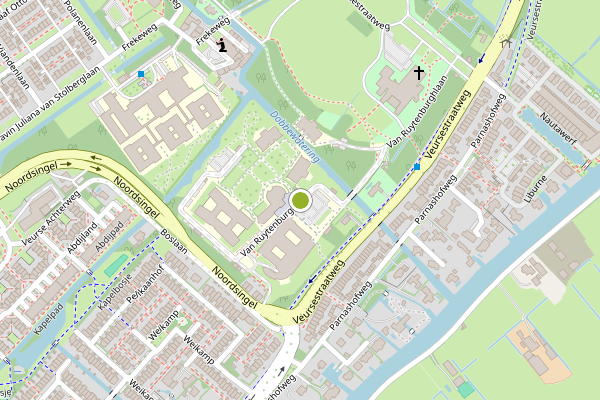 Ambulance-melding op Van Ruytenburghlaan, Leidschendam op 18 juli, kaart-overzicht