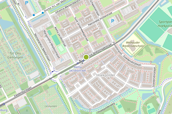 Ambulance-melding op Florence Nightingalestr, Rijswijk op 10 mei, kaart-overzicht