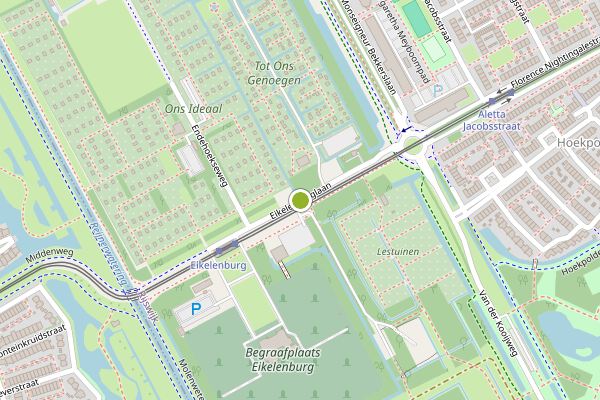 Ambulance-melding op Eikelenburglaan, Rijswijk op 10 mei, kaart-overzicht