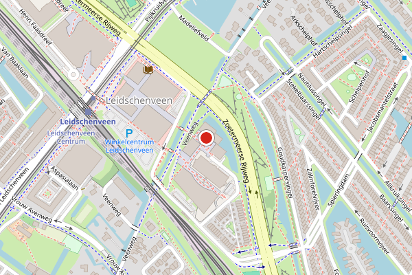 Brandweer-melding op Harriet Freezerhof, Den Haag op 18 juli, kaart-overzicht