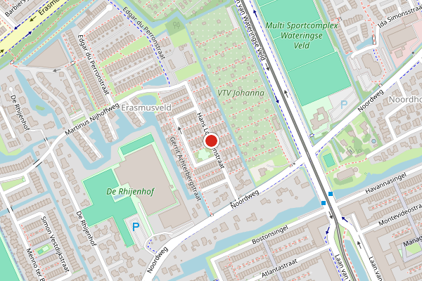 Brandweer-melding op Hans Lodeizenstraat, Den Haag op 18 juli, kaart-overzicht