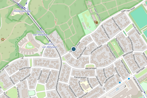 Politie-melding op Laan van Poot, Den Haag op 19 juli, kaart-overzicht