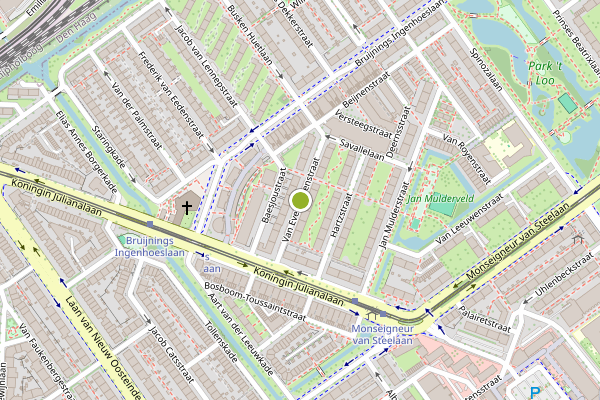 Ambulance-melding op van Everdingenstraat, Voorburg op 19 juli, kaart-overzicht