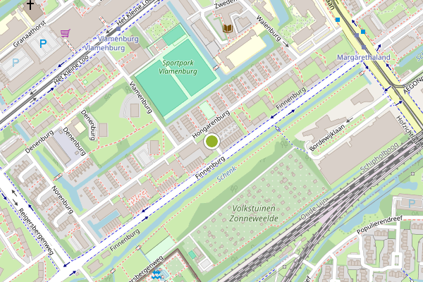 Ambulance-melding op Hongarenburg, Den Haag op 19 juli, kaart-overzicht