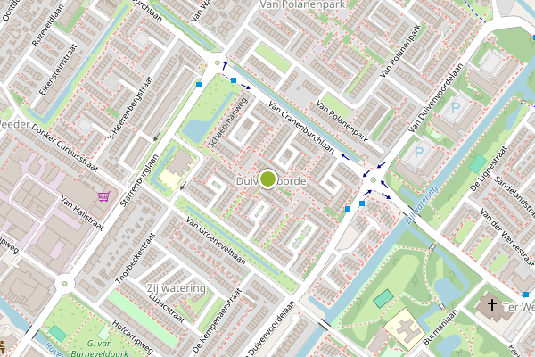 Ambulance-melding op Van Houtenweg, Wassenaar op 19 juli, kaart-overzicht