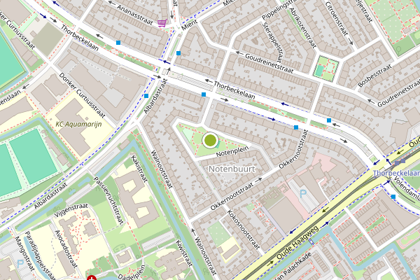 Ambulance-melding op Notenplein, Den Haag op 19 juli, kaart-overzicht