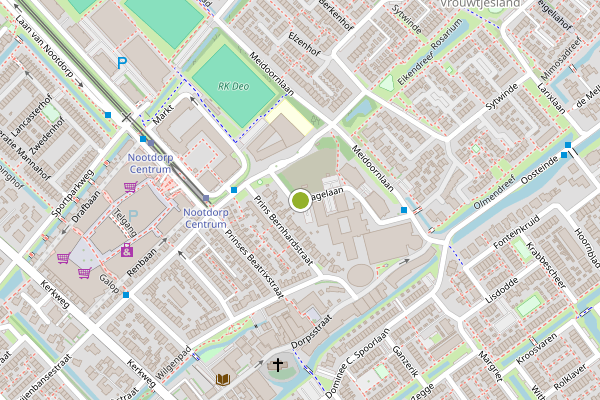 Ambulance-melding op Hagelaan, Nootdorp op 19 juli, kaart-overzicht