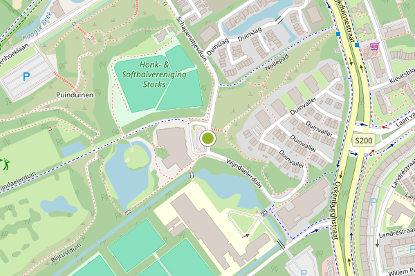 Ambulance-melding op Schapenatjesduin, Den Haag op 19 juli, kaart-overzicht