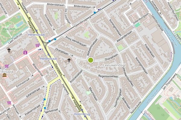 Ambulance-melding op Oranjelaan, Rijswijk op 19 juli, kaart-overzicht