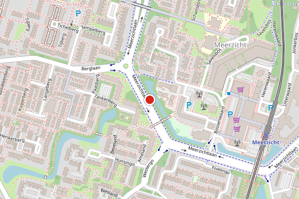 Brandweer-melding op Meerzichtlaan, Zoetermeer op 19 juli, kaart-overzicht
