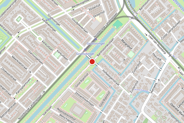 Brandweer-melding op Bartholomeuslaan, Nootdorp op 19 juli, kaart-overzicht