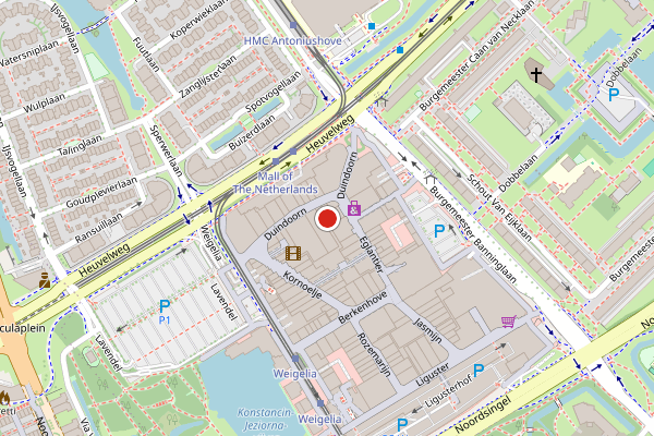 Brandweer-melding op Duindoorn, Leidschendam op 19 juli, kaart-overzicht