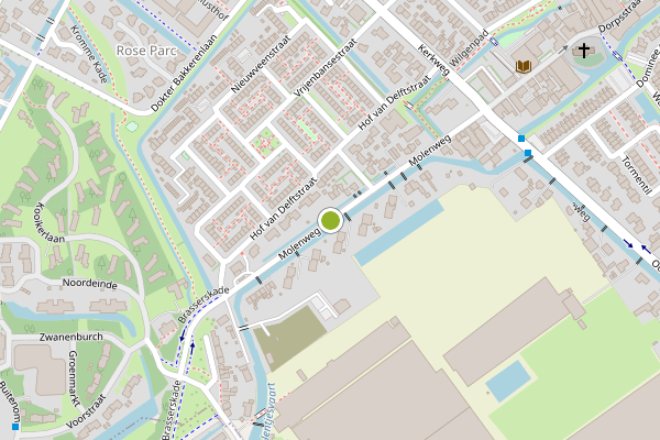 Ambulance-melding op Molenweg, Nootdorp op 19 juli, kaart-overzicht