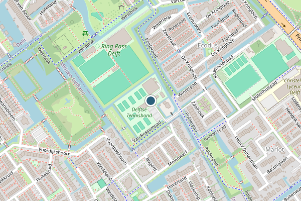 Politie-melding op Polderpad Van Rossemweg, Delft op 10 mei, kaart-overzicht