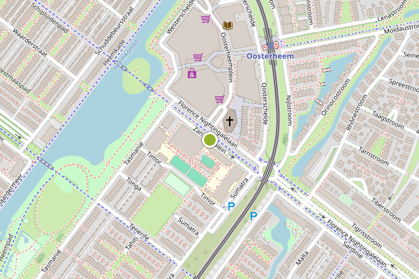 Ambulance-melding op Zanzibarplein, Zoetermeer op 19 juli, kaart-overzicht