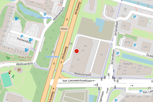 Brandweer-melding op Afrikaweg, Zoetermeer op 19 juli, kaart-overzicht