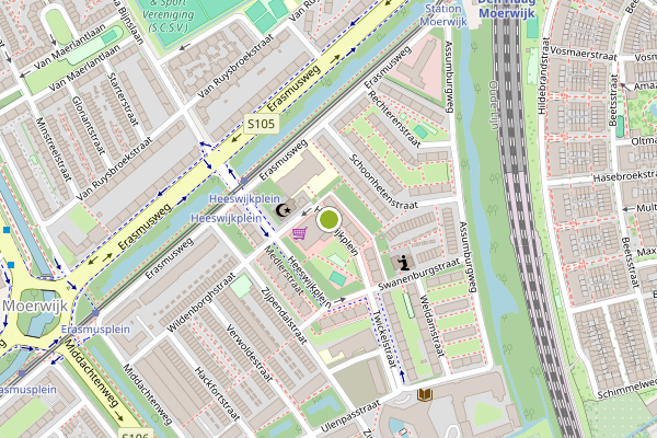 Ambulance-melding op Heeswijkplein, Den Haag op 19 juli, kaart-overzicht