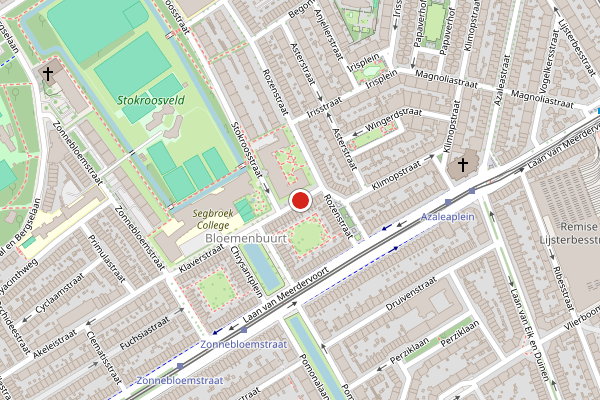 Brandweer-melding op Klaverstraat, Den Haag op 19 juli, kaart-overzicht