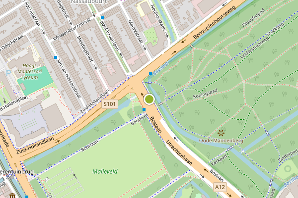 Ambulance-melding op Boslaan, Den Haag op 19 juli, kaart-overzicht