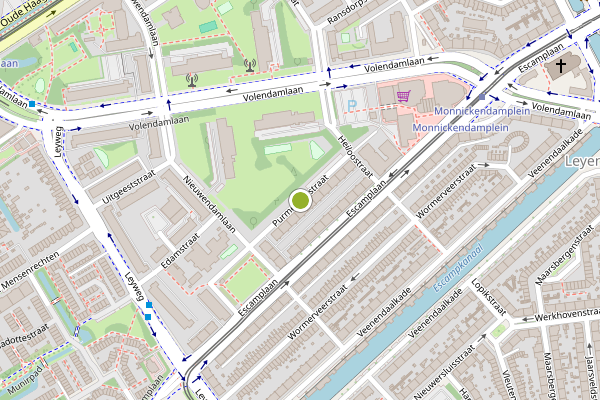 Ambulance-melding op Purmerendstraat, Den Haag op 19 juli, kaart-overzicht