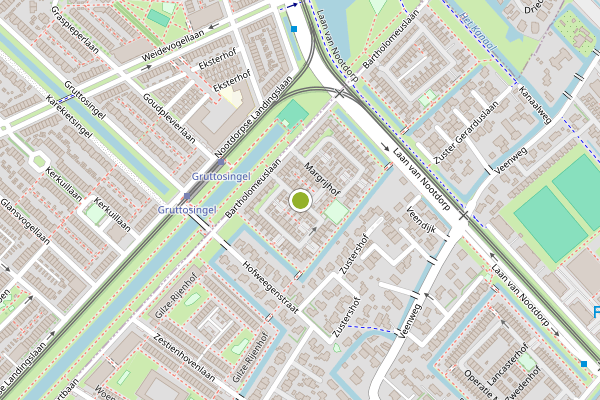 Ambulance-melding op Neogotiekhof, Nootdorp op 19 juli, kaart-overzicht