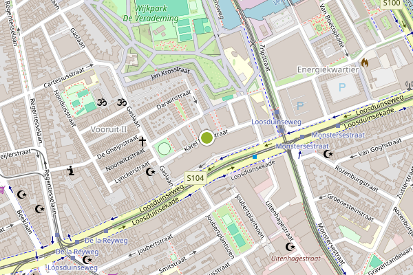 Ambulance-melding op Karel Roosstraat, Den Haag op 19 juli, kaart-overzicht