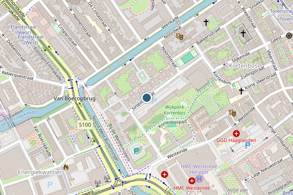 Politie-melding op Sirtemastraat, Den Haag op 19 juli, kaart-overzicht