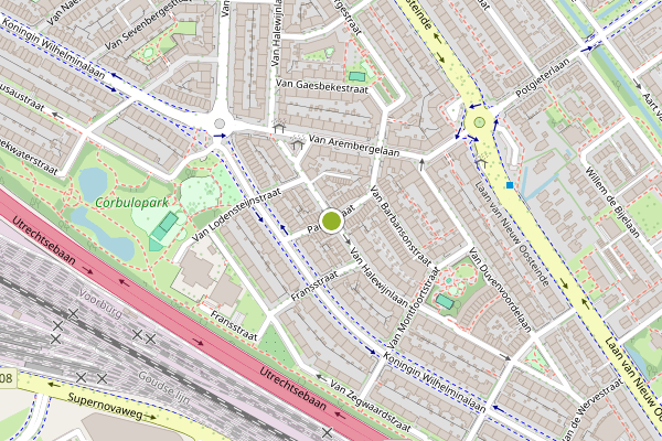 Ambulance-melding op Pauwstraat, Voorburg op 19 juli, kaart-overzicht