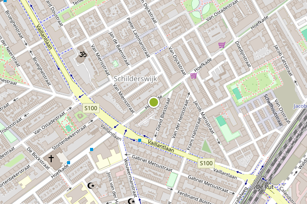 Ambulance-melding op Hoefkade, Den Haag op 11 mei, kaart-overzicht