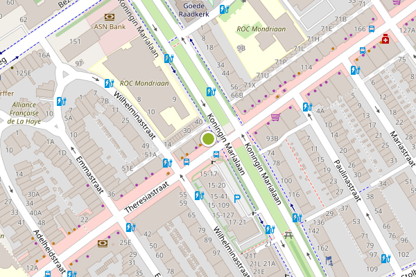 Ambulance-melding op College, Den Haag op 11 mei, kaart-overzicht