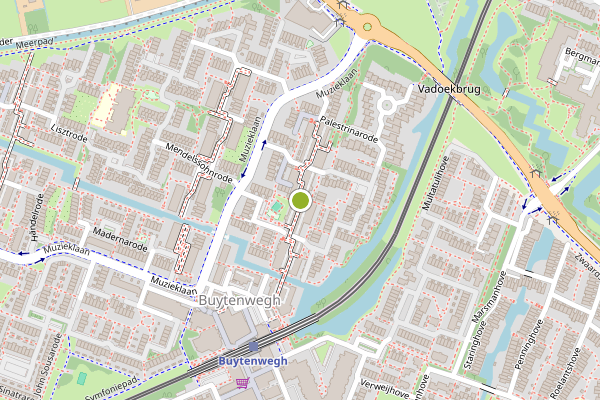 Ambulance-melding op Saint-Saensrode, Zoetermeer op 20 juli, kaart-overzicht