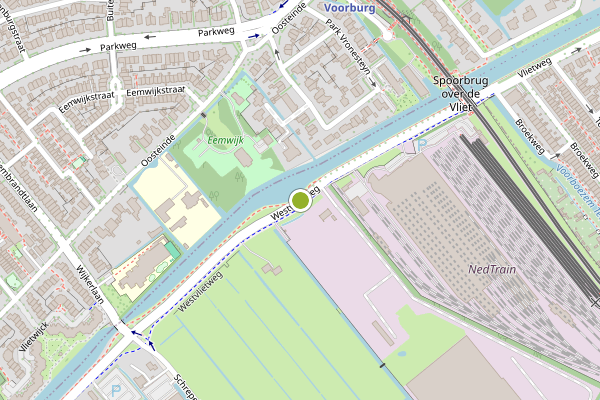 Ambulance-melding op Westvlietweg, Den Haag op 11 mei, kaart-overzicht