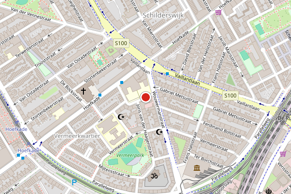 Brandweer-melding op Abraham van Beyerenstraat, Den Haag op 20 juli, kaart-overzicht