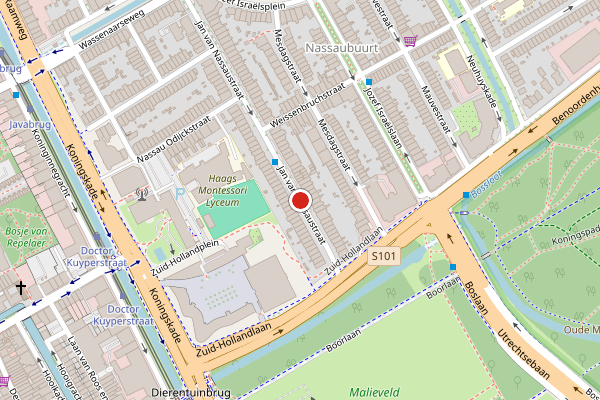 Brandweer-melding op Jan van Nassaustraat, Den Haag op 11 mei, kaart-overzicht