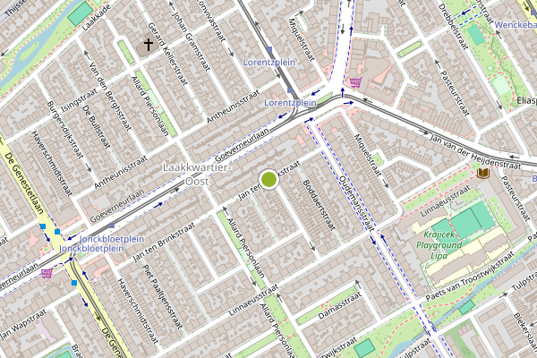 Ambulance-melding op Jan ten Brinkstraat, Den Haag op 11 mei, kaart-overzicht