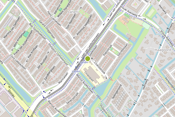 Ambulance-melding op Aristoteleslaan, Den Haag op 11 mei, kaart-overzicht