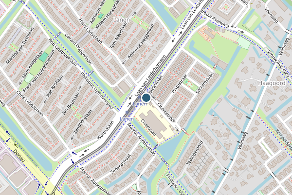 Politie-melding op Aristoteleslaan, Den Haag op 11 mei, kaart-overzicht