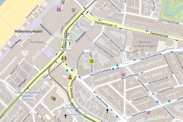 Ambulance-melding op Haarlemsestraat, Den Haag op 20 juli, kaart-overzicht