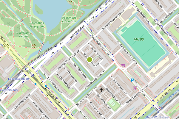 Ambulance-melding op Staringstraat, Den Haag op 20 juli, kaart-overzicht