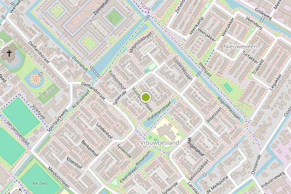 Ambulance-melding op Vuurdoornlaan, Nootdorp op 20 juli, kaart-overzicht