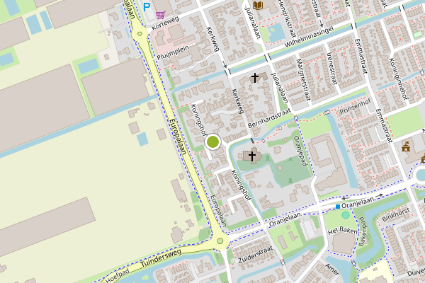 Ambulance-melding op Koningshof, Pijnacker op 11 mei, kaart-overzicht
