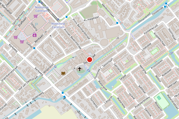 Brandweer-melding op Dorpsstraat, Nootdorp op 20 juli, kaart-overzicht